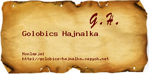 Golobics Hajnalka névjegykártya